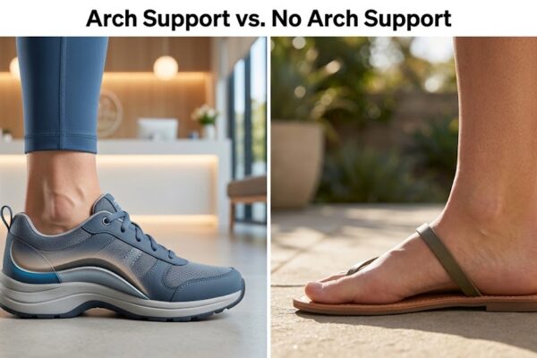 Arch support vs no arch support comparison